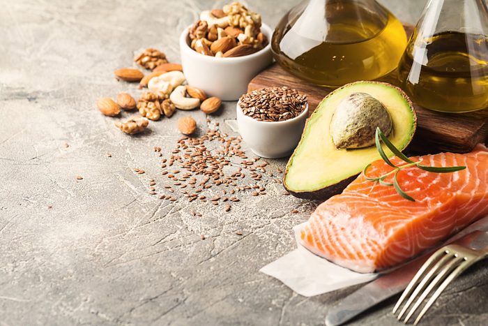 Healthy fats in nutrition.