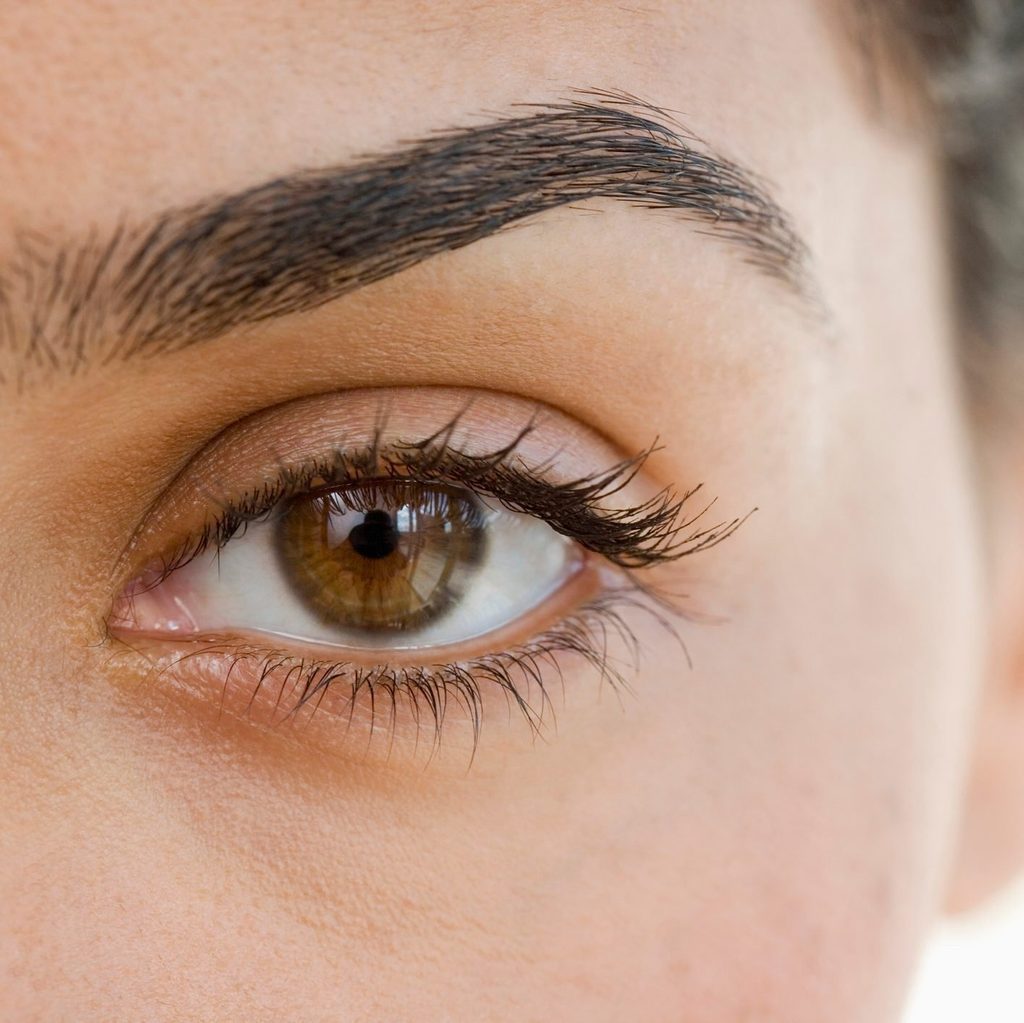 eyelid dermatitis | Extreme close up of woman's eye