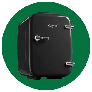 CAYNEL Mini Fridge Cooler and Warmer, (4Liter / 6Can) Portable Compact Personal Fridge