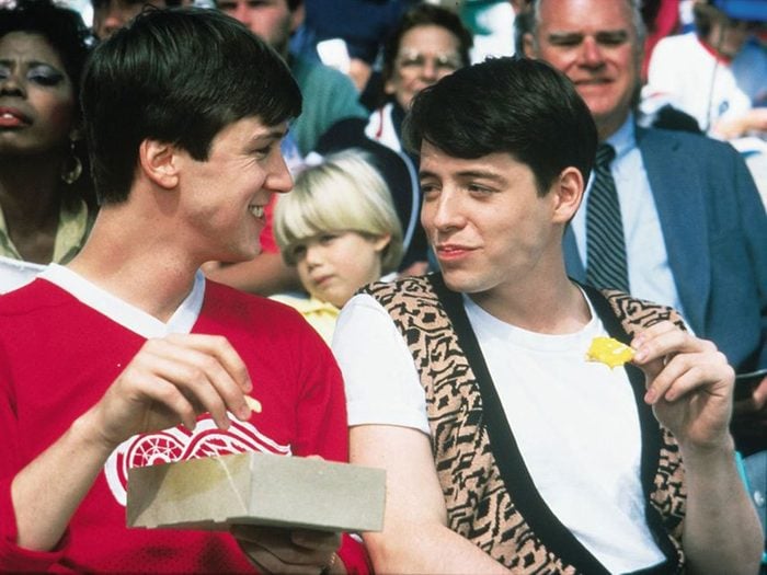 Alan Ruck and Matthew Broderick in Ferris Bueller's Day Off
