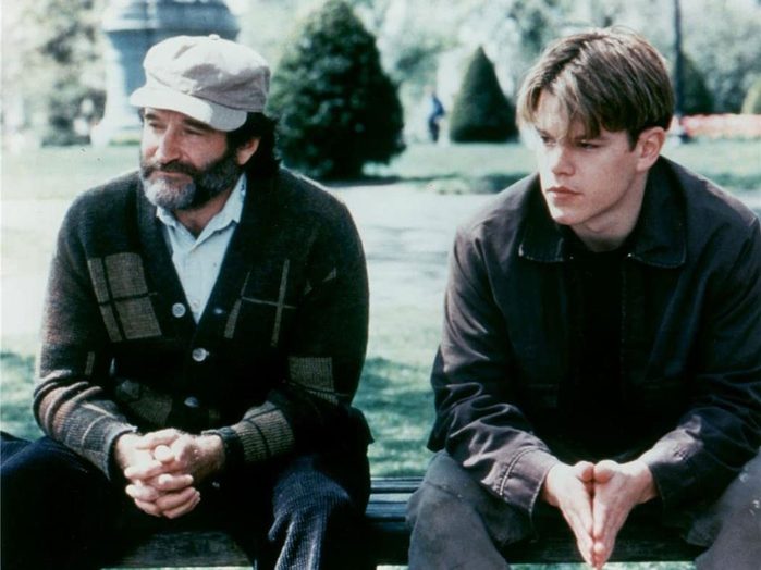 Robin Williams and Matt Damon in Good Will Hunting
