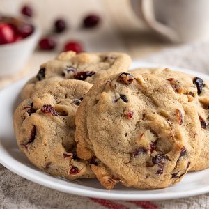 Chewy Cranberry Walnut Cookies