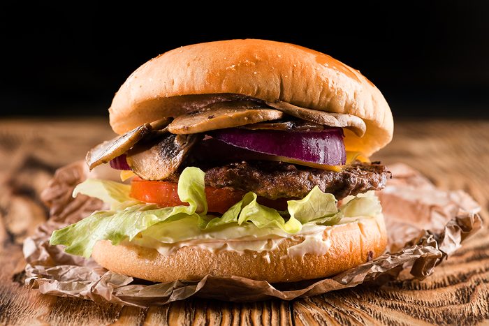mushroom recipes | mushroom beef burger