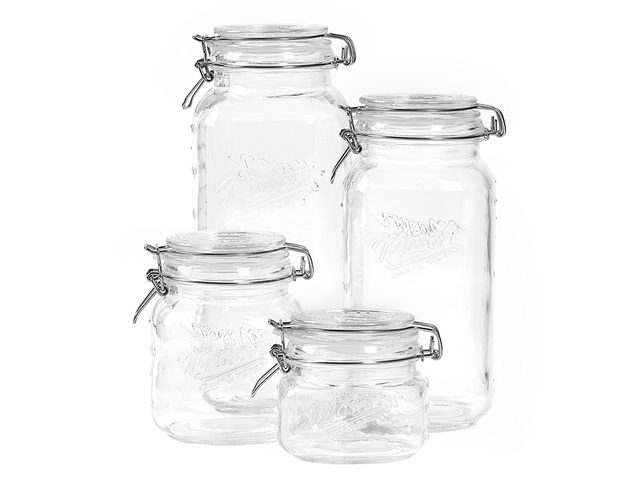 single-use plastic swap | sustainable upgrades eco-friendly home upgrades | glass jars