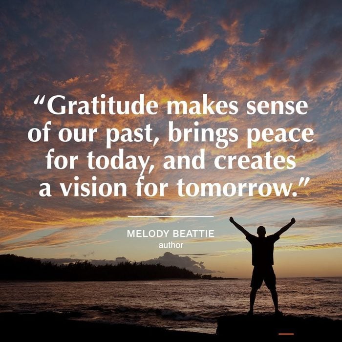 gratitude quotes | gratitude quote on image of sunset