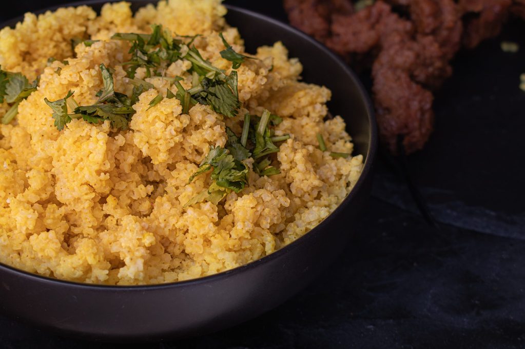 what is millet | image of Cooked Millet