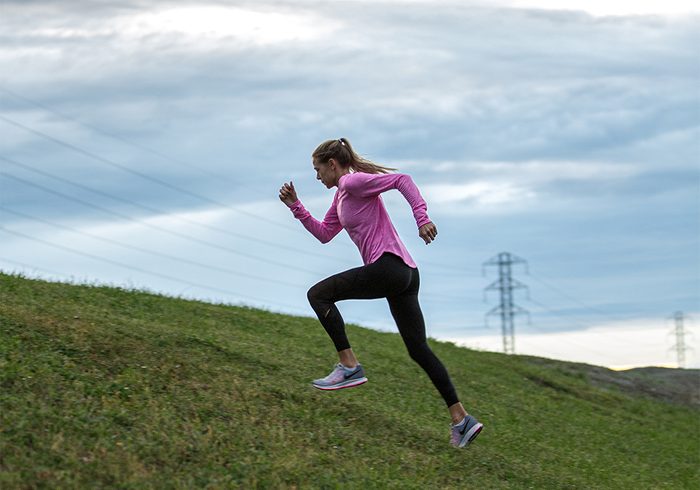 Melissa Bishop | image of olympic runner melissa bishop running up a hill