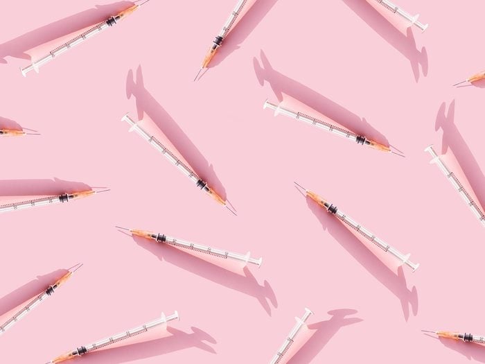 xeomin vs botox | Creative,medicinal,pattern,from,syringes,of,pink,background.,colorful,concept