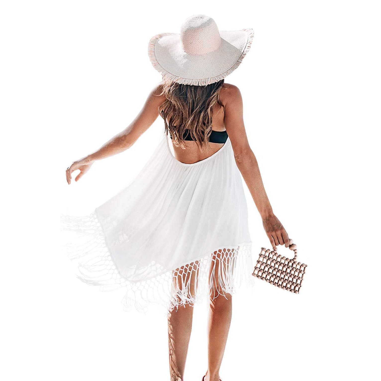 Cupshe Backless Cover Up With Tassels
