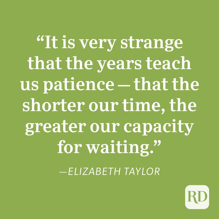Elizabeth Taylor Patience Quote