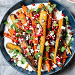 A Recipe for Spice-Roasted Carrots with Yogurt and Antioxidant-Rich Pomegranate Seeds
