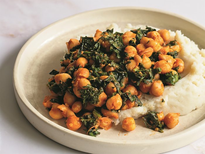 spicy chickpeas | Five Minute Paprika Spiked Chickpeas And Greens