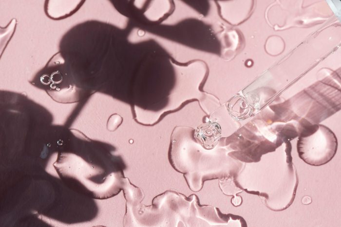 phytoretinol | image of a dropper with retinol on a pink backdrop
