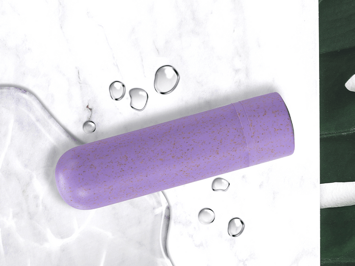 Sustainable Sex Toys | the Blush Eco Gaia on a marble counter