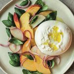 This Peach, Burrata and Basil Salad Makes a Sweet and Savoury Summer Appetizer
