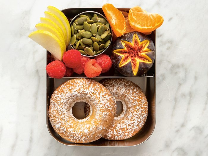 Lunchbox Recipe Baked baked donut recipe | Pear Vanilla Spice Donuts