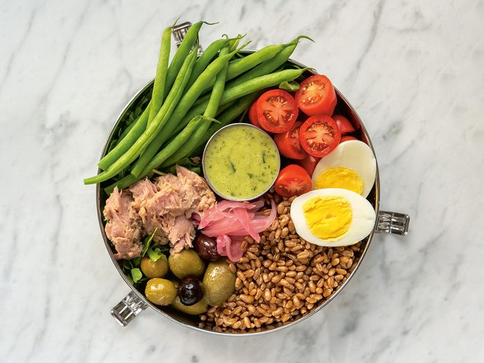 nicoise salad | Lunchbox Recipe Farro Nicoise