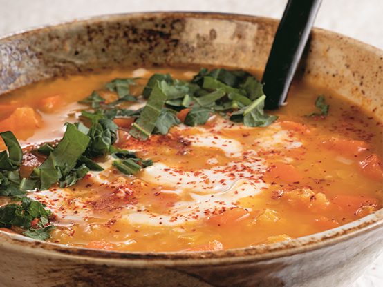 Lentil Soup With Carrots + Harissa Crop