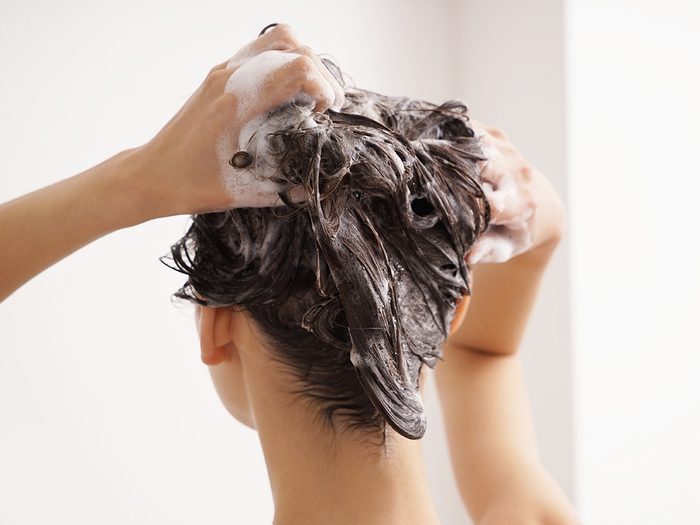 what is clarifying shampoo? | Young,woman,washing,hair,in,bathroom