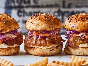Bring a Little Zest to Chilly Nights With These Fish Sandwiches Topped with Coleslaw