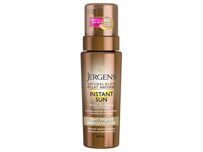 Jergens Natural Glow Instant Sun Sunless Tanning Mousse