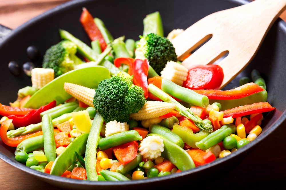 Spicy Garlic Vegetable StirFry With Tender Baby Corn
