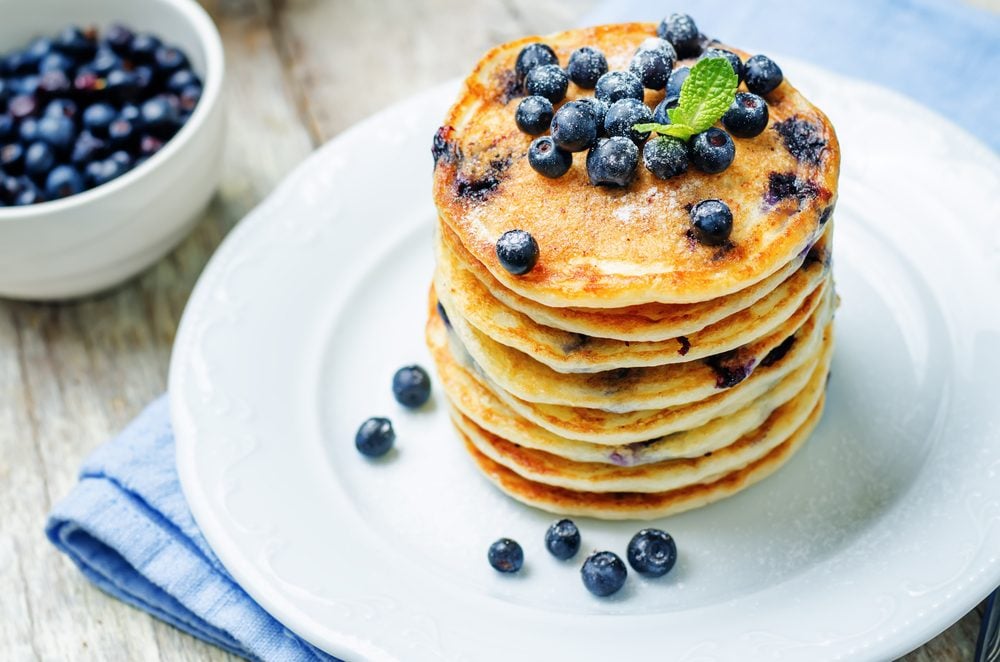 The World's Best Healthy Blueberry Pancake Recipe