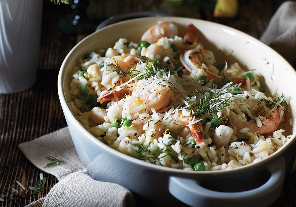 Healthy Recipe: Easy-To-Make Lemon Dill Seafood Risotto