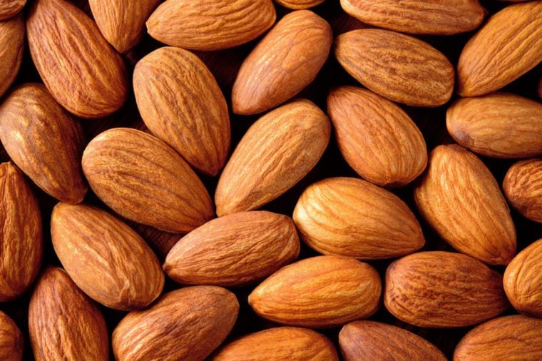 Almond. Almonds macro. Almonds background. Almond nuts.