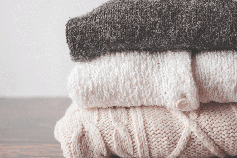 Activities for Self-Isolation | Clean sweaters